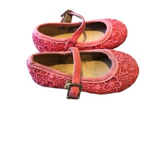 Zulia Mexico Sz 12.5 (US 5)Pink Lace Kids Mary Jane Infant Shoes